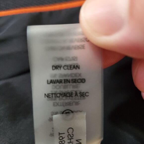 Calvin Klein Twill Zipper-Front Jacket size 4 Petite in Navy - NEW - Picture 13 of 14